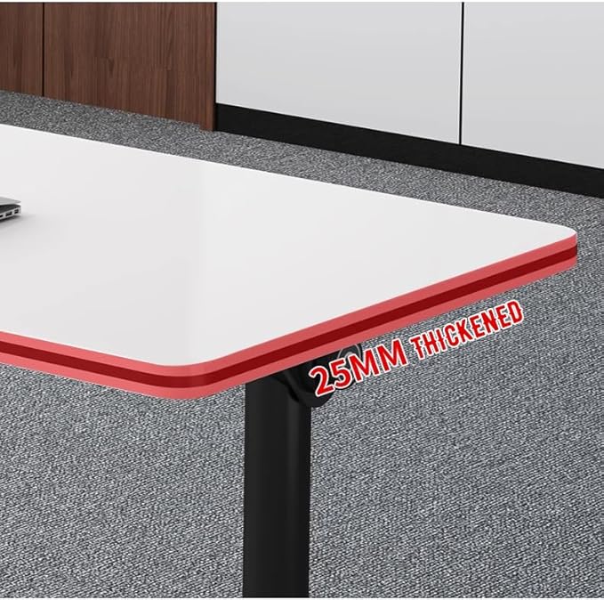 Conference Table Foldable Meeting Tables, Mobile Training Table with Wheels, Flip Top Rolling Seminar Meeting Tables for Office,Meeting Room,classr