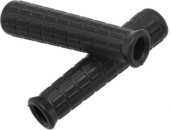 2Pcs Wheelbarrow Rubber Handles Replacement, Anti-slip Handle Grip Covers Weatherproof Handles Non-Slip Round Tubes for Garden Carts(114x16mm Black)