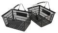 Black Shopping Baskets (Set of 2)