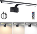 BIGMONAT 16inch Wireless LED Picture Light with Remote, 4400mAh Rechargeable Operated Picture Light with Timer and Dimmable, Metal Display Lamp for Wall, Frame Portrait Art, Matte Black
