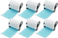 BETCKEY - Shipping Labels Replacement for Brother DK-1241 (4 in x 6 in), Compatible with Brother QL Label Printers [6 Rolls/1200 Labels, Light Blue]