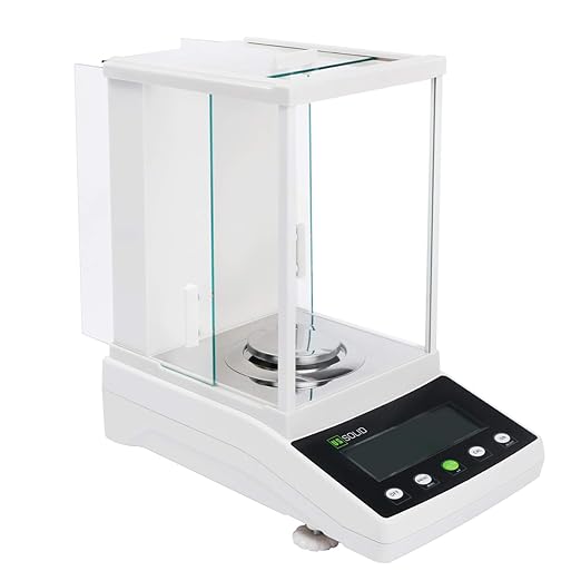 U.S. Solid 1mg Precision Balance, 1200g x 0.001g Analytical Lab Scale with RS232 Interface, Parts Counting, Percentage Weighing, Precise Measurement, g/mg/ct/oz for Scientific Use, Jewelry