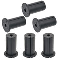 6pc Starlink Cable Grommet 1" Silicone Waterproof Wall Hole Pass Through Split Cable Bushings for TV Wire Ethernet Cord, Starlink Cable Routing Kit Accessories, 52.5mm/2.07" Ht, Black