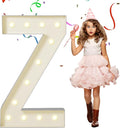 EUFONY Marquee Letters 4 Feet Tall, 4 FT Marquee Light Up Letters, Giant Light Up Letters 4FT for Birthday Party Baby Shower Gender Reveal Graduation Prom Decorations, Letter Z with LED Lights DIY Kit