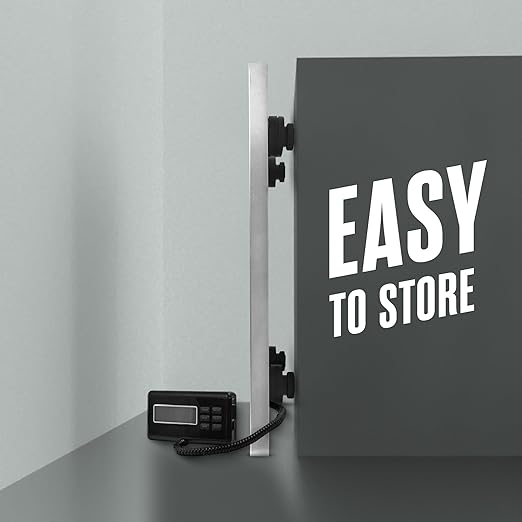 Houseables Shipping Scale, Platform Scale, Industrial, Heavy Duty, 400 LB, Weight Machine for Luggage, Packages, Postal, Floor, Commercial, Package, Business, Weighing, Large Platform, Digital, 22x18