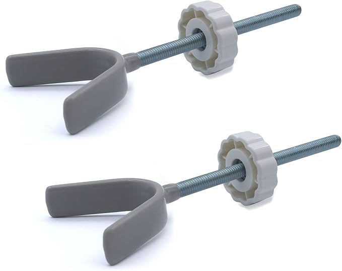 Baby Gate Banister Adapter Y-Spindle Rods - M8(8mm) for Pressure Mounted Baby and Pet Safety Stair Gates with Extra Long Wall Mounting Screws Rod & Bolts (Y-Grey-2 Pack)