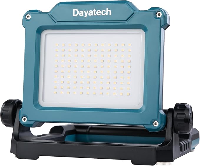 Cordless LED Work Light Compatible with Makita 18-20V Battery, Magnetic Base for Under Hood, 4000 LM 25 W Brightness Adjustable, Flickerless, (Light Only/Charger Not Included)