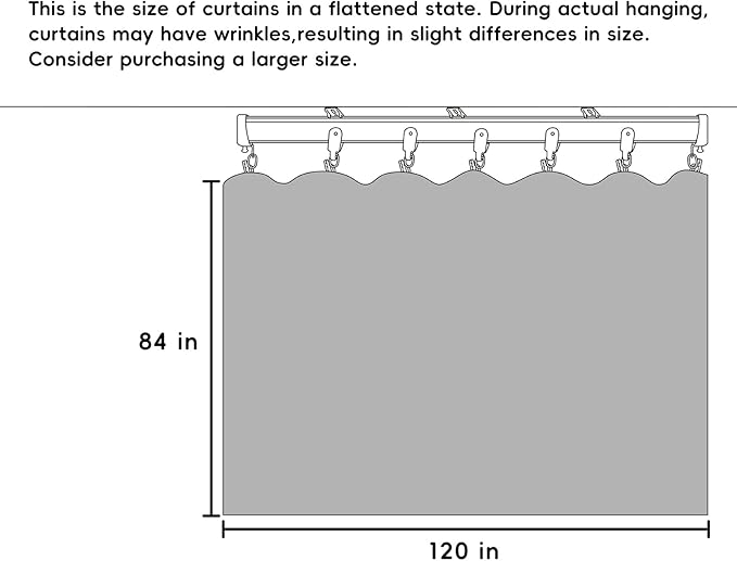 Room Divider Curtains Flexible Ceiling Tracks set Curtain track Ceiling Mount Blackout Curtain for Living Room Bedroom Ceiling Curtain Rod Privacy Dividers Panel W120xH84 Light Grey Drape&Black rail