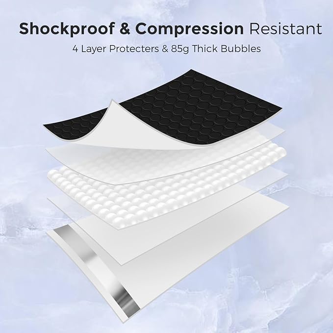 Metronic Large Bubble Mailers 12x15 Inch Black 25 Pack Waterproof Padded Envelopes Opaque Bubble Mailer Cushioning Bubble Envelopes for Shipping Clothes, Books,Jewelry Makeup Supplies