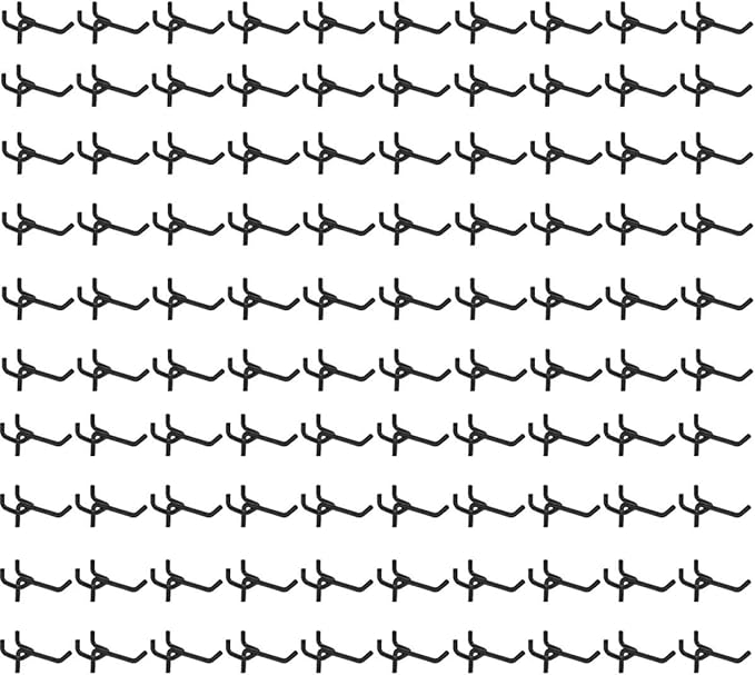 FactorDuty 100 Pack 2 inch Length Steel Black PEG Board Pegboard Shelving Hooks Wholesale Lot 20 lbs PEG Hooks Organizer Tools for Craft Storage, Garage, Kitchen, Tools and More