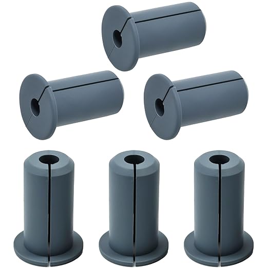 6pc Starlink Cable Grommet 3/4" Silicone Waterproof Wall Hole Pass Through Split Cable Bushings for TV Wire Ethernet Cord, Starlink Cable Routing Kit Accessories,38mm/1.5"Ht, Grey