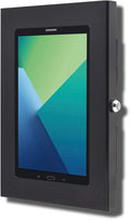 TABcare Locking Anti-Theft Metal Case for Samsung Galaxy TAB 8.7" Tablet for Kiosk, POS, Store, Show Display, Time Clock (TAB A7 Lite SM-T220, Black)