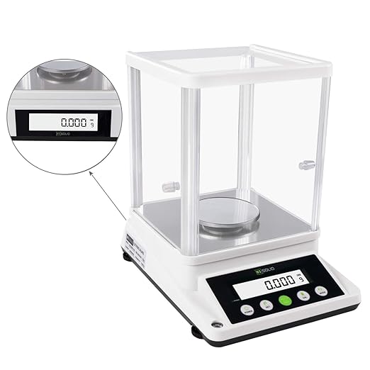 U.S. Solid Digital Analytical Balance 110 g × 0.001 g, High Precision Lab Scale with Front and Rear 2 LCD Screens for Multi-Angle Viewing, Ideal for Laboratory, Research & Education