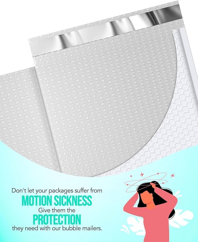 GSSUSA White Bubble Mailers 10x13 Padded Envelopes 500 Pack Self-Seal Packaging Bags, Small Business Supplies, Shipping Envelopes, Mailing Bags, Packaging for Small Business