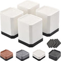 Bed Risers Furniture Risers Heavy-Duty Rectangular Adjustable Block Lift to 3 inches and 4.3 inches Desk, Sofa, Chair Legs, Refrigerator, Washing Machine Support up to 4000 pounds