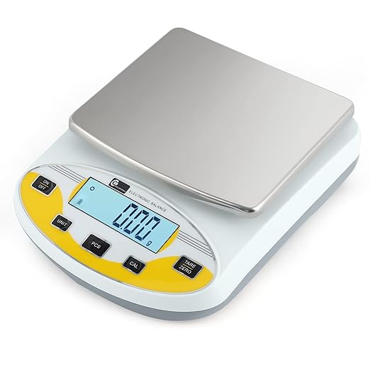 CGOLDENWALL High Precision Lab Scale Laboratory Analytical Electronic Balance Digital Precision Scale Pharmacy Jewelry Scale 110V Calibrated(3000g, 0.01g)
