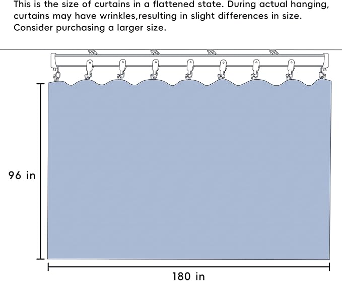 Room Divider Curtains with Flexible Ceiling Tracks Set,Blackout Curtain Ceiling Mount Curtain Track Privacy Room Dividers Ceiling Track Curtain Rod(White Drape & Black Rail W 15 × H 8 FT)