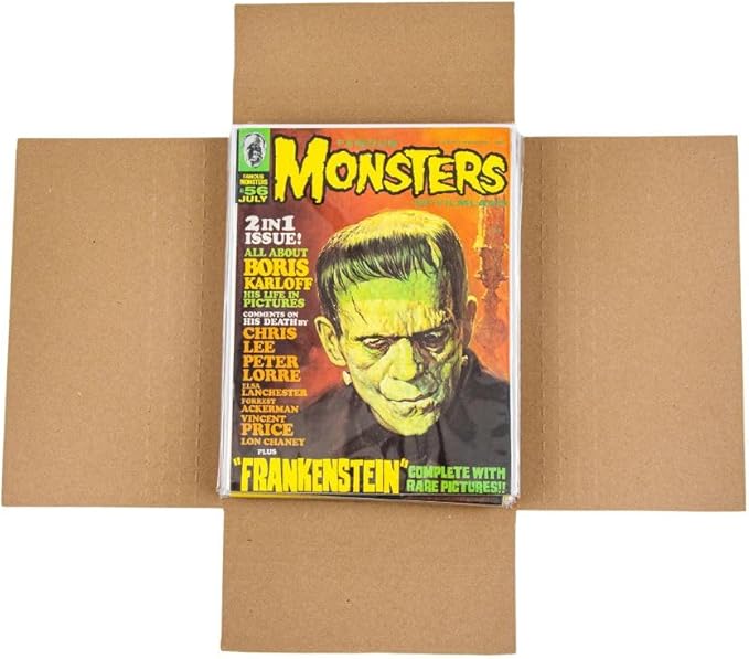 Gemini Magazine and Comic Book Mailers for Shipping (8.5x11x2’’ – 50 Pack) | US-Made Corrugated Cardboard Stay Flat Mailers with Expandable Capacity | Great For Shipping Documents, Photos, and More.