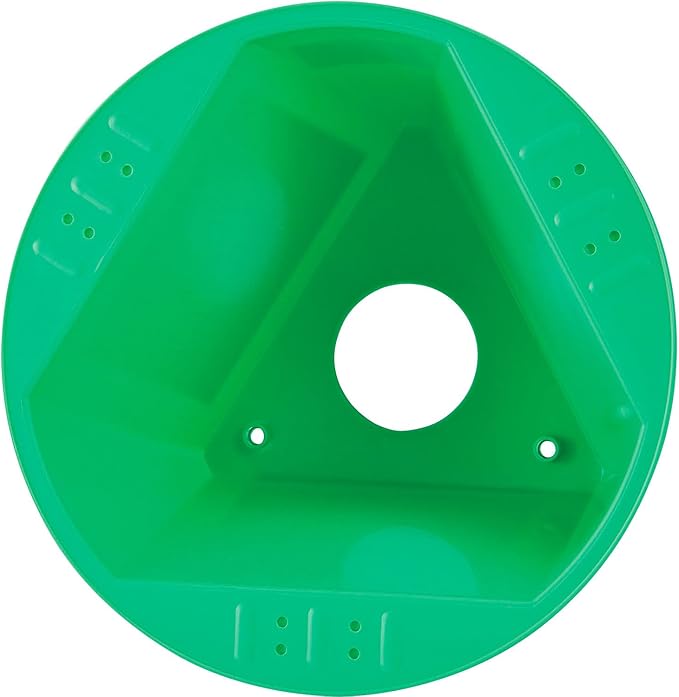 Global Industrial Inventory Control Cone W/Dry Erase Decals, 10" L x 10" W x 5" H, Green, Lot of 5