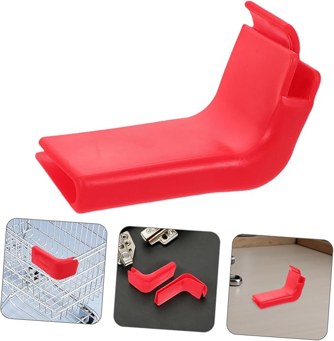 Toyvian Grocery Cart Front Bumper Protector Strip Plastic Edge Guard for Shopping Cart Safety Easy Install Anti-Impact Replacement Accessory for Supermarkets