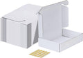 MEBRUDY 9X6X2 Shipping Boxes, 25 Pack White Literature Mailer Corrugated Cardboard Box for Small Business Mailing Packaging