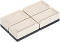 uxcell Furniture Risers 1.5 Inch, 4Pcs Rectangle Bed Risers Adjustable Couch Riser for Extender for Bed Desk Sofa Table Lift Support Up to 1300Lbs, Beige