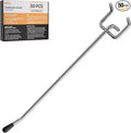 INCLY 50 Pack Pegboard Hooks, 6 Inch Metal Peg Board Shelving Hooks Accessories, Peg Board Tool Hangers Fit for 1/8“ and 1/4" Pegboard Hanging Tools for Garage, Craft Room, Kitchen, Store