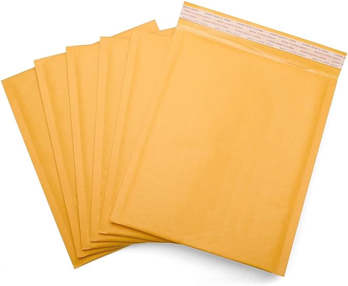 6X10 Kraft Bubble Padded Envelope Shipping Mailers, Size #0 6x10 Inches Kraft Bubble Mailers Padded Envelopes (500)