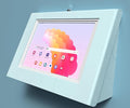 TABcare Easy Wall Mount Security Tablet Kiosk for Samsung Galaxy TAB S6 Lite 10.4" Tablet Designed for Integration of USB Hub, Printer, CC Reader & All Your Peripherals (White)