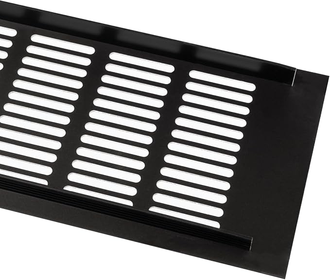 Vent Systems 15.75 x 3.94 (Outer Size) Air Supply Ventilation Grille - Pack of 2 - Brown Aluminum Rectangle Intake/Exhaust Door Vent Deflector - HVAC for Home Improvement Floor, Wall Duct Cover