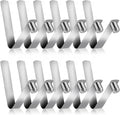 Sliverdew 12pcs 6mm Stainless Steel Push Button Spring Clips for Tent, Kayak Paddle, Camping