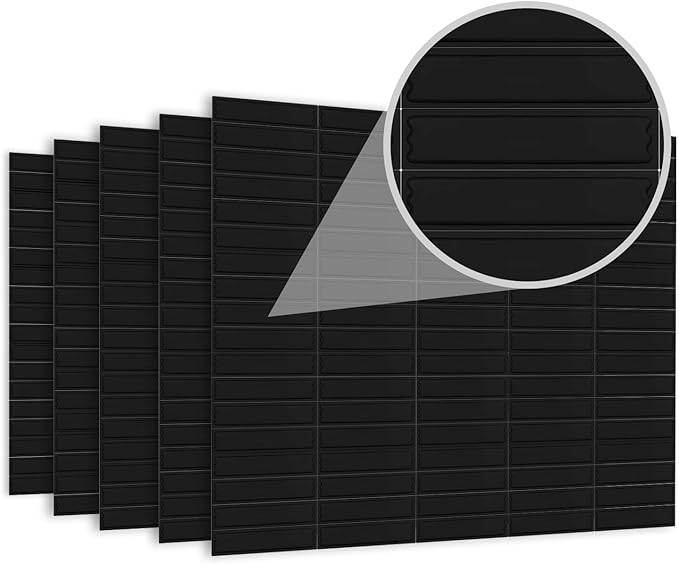 108 Pieces of 58 kHz Acousto-Magnetic (AM) Security Tag Labels, Compatible with 58 kHz EAS Systems. Features Simulated Barcodes