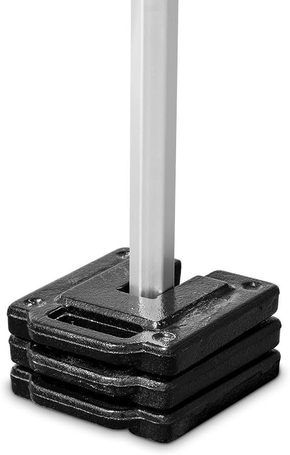 Vispronet Commercial-Grade Canopy Weight Plate 11lb - Steel Base Plate for Pop Up Canopy Tents