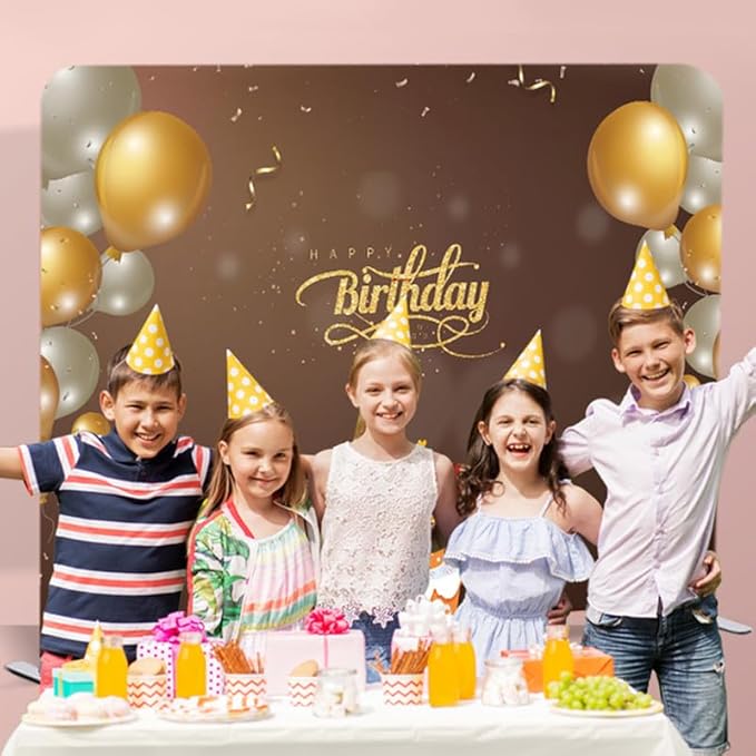 Customize Trade Show Display Tension Fabric for Backdrop Frame and Banner Set - Double-Sided Printing 7.5×7.5 FT