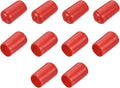 uxcell 10pcs Rubber End Caps 12mm(1/2") ID Vinyl Round End Cap Cover Screw Thread Protectors Red