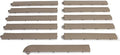 Big Floors Transition Edge Kit, Durable Interlocking Modular Garage Floor Edging, Compatible with RaceDeck, GarageTrac and GarageDeck Products (Beige, 11 Pack, Male)