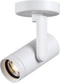 12W LED Dimmable Zoomable Ceiling Spotlight Indoor – Adjustable Wall Surface Mount Accent Light for Home Corridor, Picture, Plants & Painting | Warm White 3000K CRI 97, Flicker-Free, White