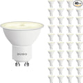 BUBO GU10 LED Bulb 6W Equivalent 50W, 3000K Warm White 650 Lumens, Non-Dimmable GU10 Bulb Replacement for Track Lighting, MR16 LED Bulb for Kitchen, Range Hood, Living Room, Bedroom, 40 Pack