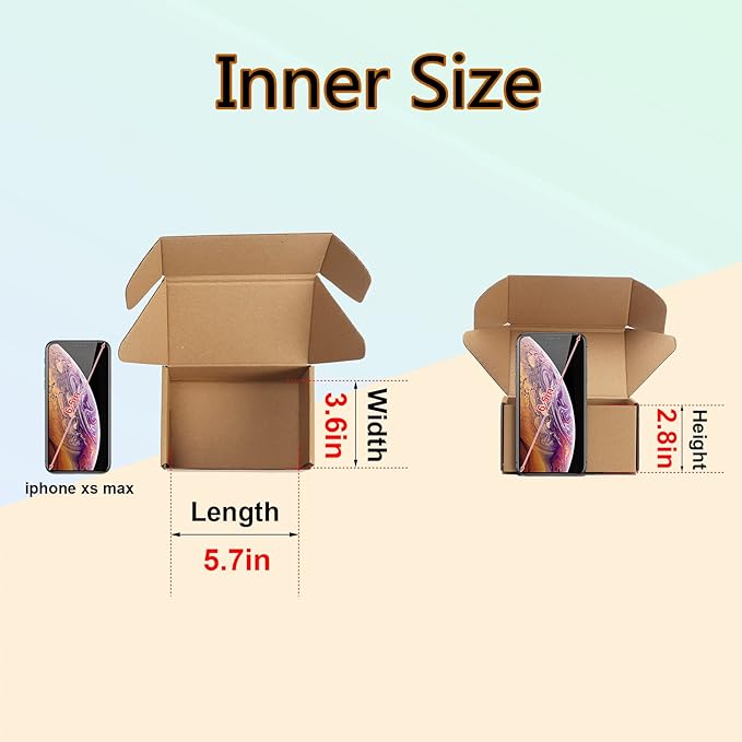 MEBRUDY 6x4x3 Inches Shipping Boxes Pack of 25, Small Corrugated Cardboard Box for Mailing Packing Literature Mailer