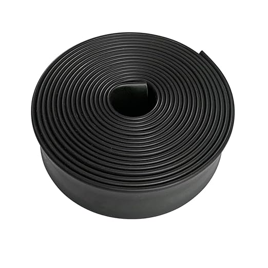 3:1 Ratio Heat Shrink Tubing Roll Adhesive Lined Industrial Marine Grade Dual Wall Heat Shrink Tube Waterproof and Sealed Black (5/8 inches(15.4 mm), 10 Feet)