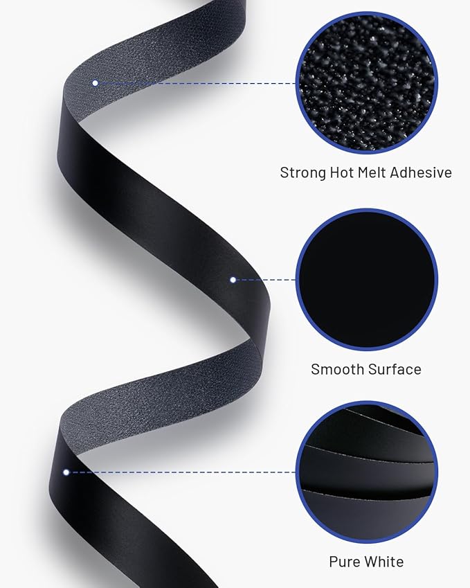 Melamine Edge Banding Black 3/4 inch x 25 ft Veneer Edging Easy Application Iron on Edge Banding Tape for Cabinet Plywood Repairs Furniture Restoration