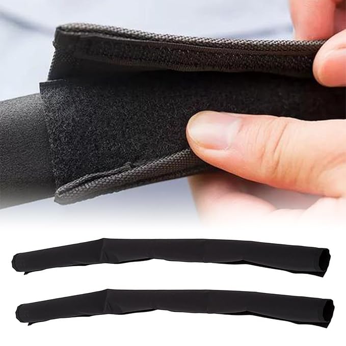 2Pcs Baby Stroller Armrest Protective Cover, Replacement Foam Handle Cover Pushchair Handle Covers Waterproof, Pushchair Handlebar Sleeve Toddler Pram Bumper Handle Warmer Gloves Cover Magnet Closure
