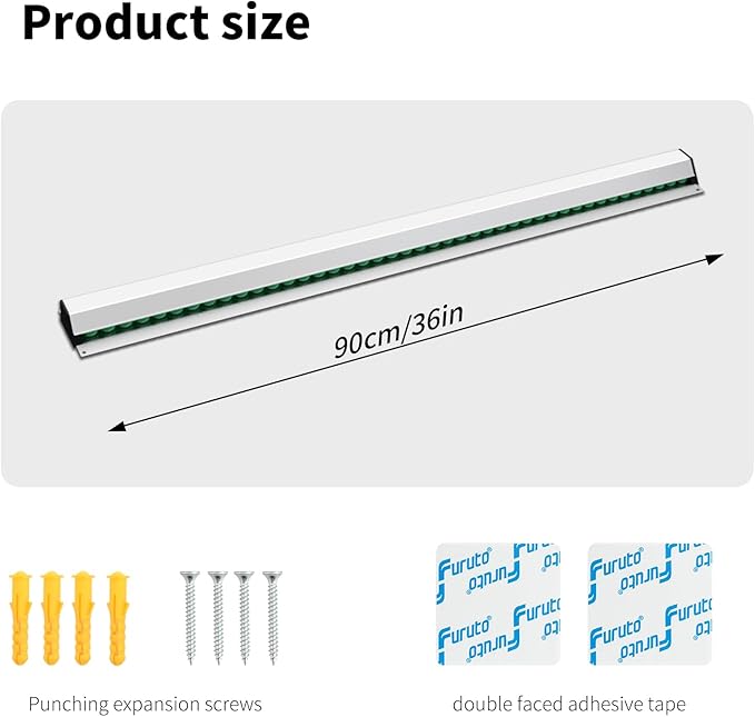 CjgyzTicket Holder for Restaurant, 36/48/60 inches, Restaurant Order Holder，Durable and Easy to use, Suitable for Commercial Kitchens, cafes, Fast-Food(36 Inch, 2 Pcs) (36 Inch)
