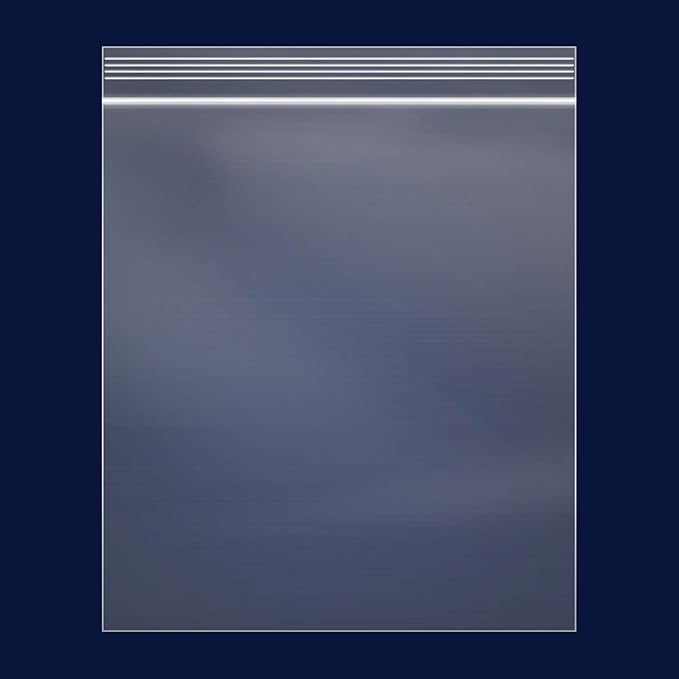 iMailer - 500 Count - 12" x 18" Large Zip Bags - Clear Reclosable Zip Plastic Poly Bags for Storage, Clothing, T-Shirts, Pants