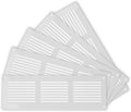 Repa Market 5-Pack 12x4 Inch Air Vent Cover/White Galvanized Steel Louvered Grill Cover with Mesh Screen/Wall or Ceiling Vent/Durable Flush Mount HVAC Register for Indoor and Outdoor Ventilation