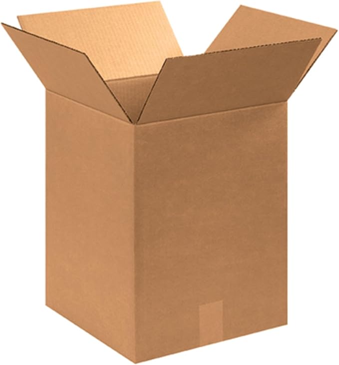 Secure Seal - 10x10x16 Pack of 25 Corrugated Cardboard Packing Shipping Mailing Moving Carton Boxes