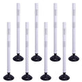 36 Inch Heavy Duty Traffic Cones 8-Pack with Spring Base - OrangeStar Reflective Safety Cones for Construction Zones, Highways, Parking Lots - White Road Delineators