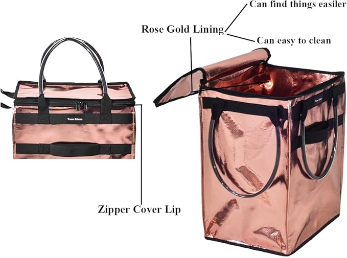 Reusable Grocery Bag On Wheels Large Capacity Shopping Trolley Foldable Rolling Tote Bag with Heavy Duty Handle for Travel
