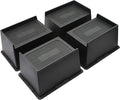Bed Risers 6 Inch Heavy Duty, Oversized Furnitures Risers 6 inch Support 6000 lbs, Bed Table Rising Blocks, Fits for Couch, Sofa, Chair, Furniture Lifts 4 Pack
