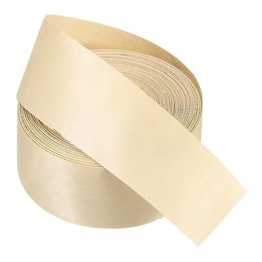 PATIKIL Birch Edge Banding, 3 in x 49.2 ft Wood Veneer Tape, Pre-glued Flexible